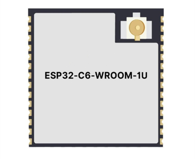 功能強(qiáng)大的ESP32-C6-WROOM-1U-N8 通用型Wi-Fi、IEEE 802.15.4和藍(lán)牙LE模塊