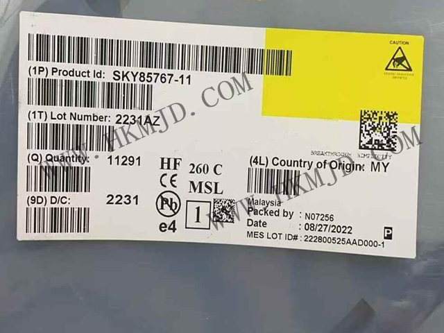 現(xiàn)貨供應(yīng)【SKY85767-11】高性能WiFi 6前端模塊（FEM），34.5dB高增益