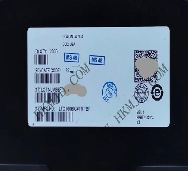 [出售] LTC1668IG (ADI) 16位，50Msps 差分電流輸出數(shù)模轉(zhuǎn)換器