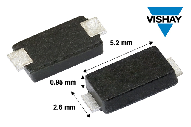 Vishay 推出全新第三代小尺寸 650 V和1200 V SiC肖特基二極管