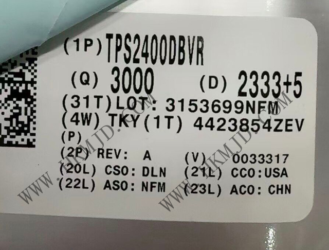 供應(yīng) TI TPS2400DBVR 5.5V過(guò)壓保護(hù)控制器，具備100V輸入瞬態(tài)保護(hù)功能